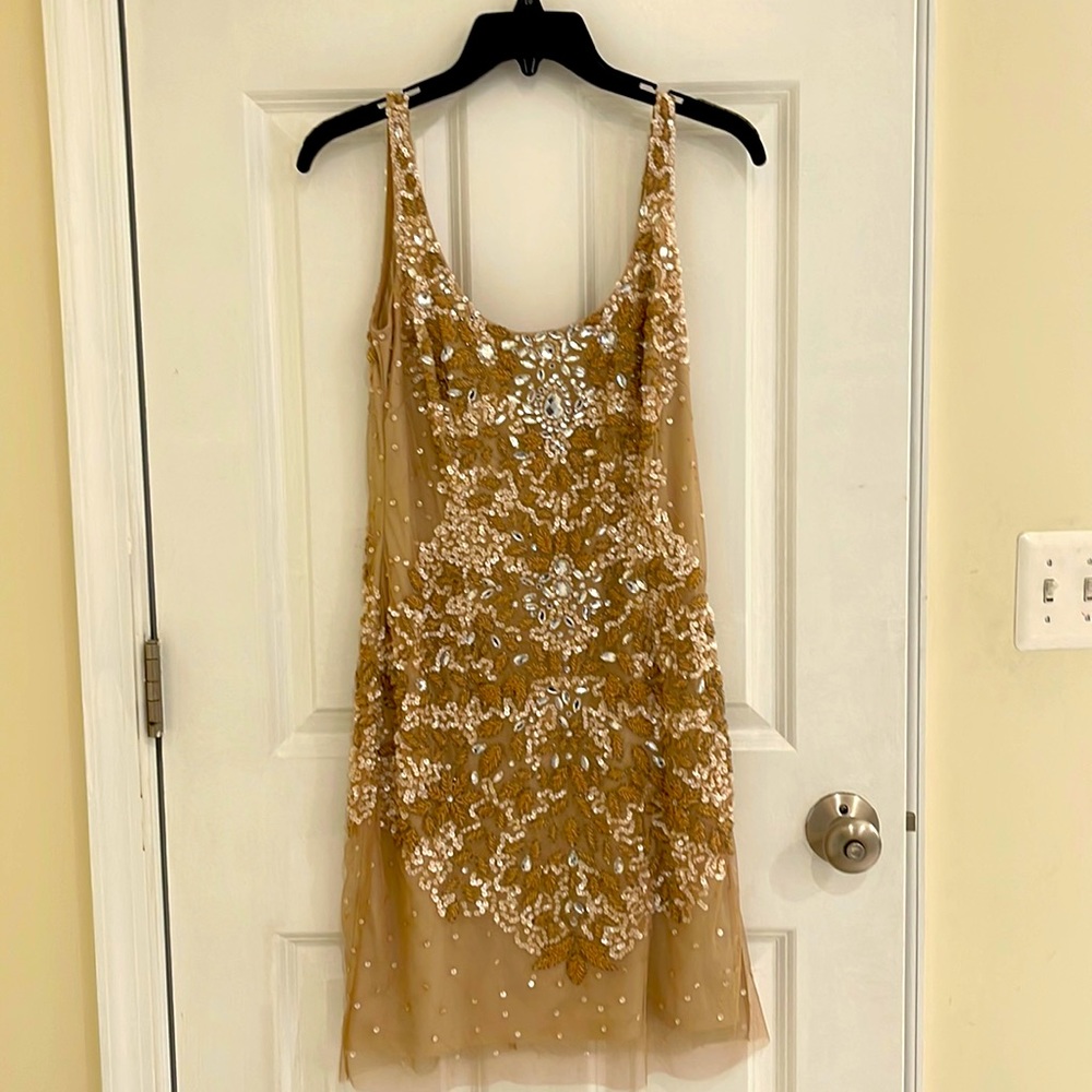 Sequins dress!  Perfect for any season or a Great Gasby Halloween costume.